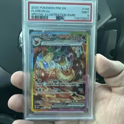 Pokemon Flareon EX 2025 Pre-EN 146/131 Special Illustration Rare PSA 9 - Image 1