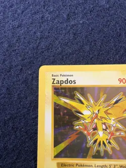 SHADOWLESS Zapdos Holo Rare Base Set Pokemon TCG 16/102 NM - Image 3