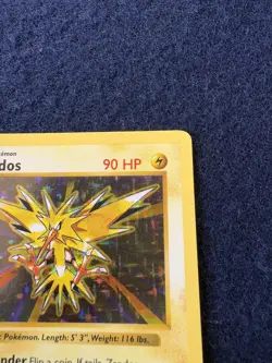 SHADOWLESS Zapdos Holo Rare Base Set Pokemon TCG 16/102 NM - Image 4