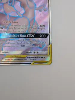 Mewtwo & Mew GX - 222/236 - Pokemon Unified Minds Sun & Moon Full Art Card MP - Image 5