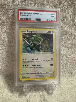 Rayquaza : Pokemon : M24 EN McDonald's Promo 2025 : 014/015 : PSA 9 MINT - Image 1