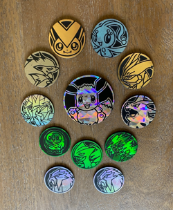 Lot of 12x Official Pokemon TCG Coins including 1 large coin - Image 3