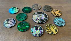 Lot of 12x Official Pokemon TCG Coins including 1 large coin - Image 4