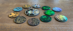 Lot of 12x Official Pokemon TCG Coins including 1 large coin - Image 5