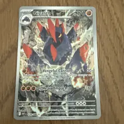 Pokemon Gigalith IR 129/086 White Flare Full Art Illustration Rare Mint - Image 1