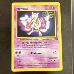 Wizards Mewtwo Holo Promo 3 Wotc Promo 70 HP English Pokemon TCG (1999) - Image 1