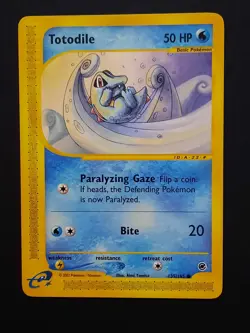 Pokemon Totodile Expedition Base Set [Heavily Played] e-Reader 135/165 - Image 1