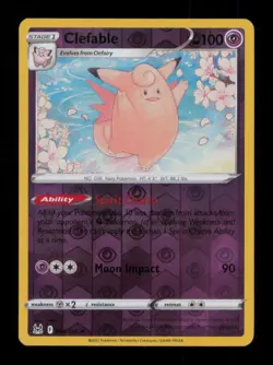 REVERSE HOLO CLEFABLE RARE 063/196 LP POKEMON - Image 1