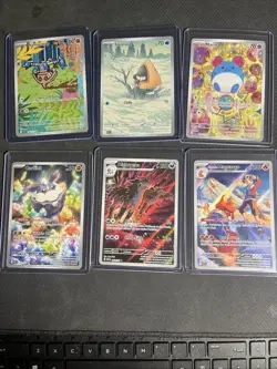 Pokemon TCG Ascended Hero’s Lot Of 6 Full Arts Illustration Rares All BM+ - Image 1