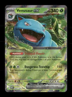 Venusaur ex 003/165 151 NM/M Pokemon - Image 1