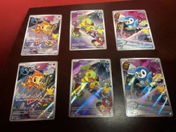 2X: PIPLUP CHIMCHAR TURTWIG GEN 4 POKEMON FIRST ILLUSTRATIONS NM+ 2 OF EACH - Image 1