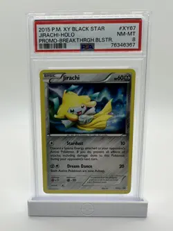2015 Pokemon XY Jirachi XY67 Breakthrough Blister Black Star Promo NM-MT PSA 8 - Image 1