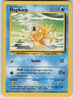Pokemon TCG Magikarp Uncommon Base Set 035/102 - Image 1