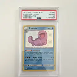 Pokemon Hidden Fates Shiny Vault Quagsire SV10/SV94 Holo PSA 10 2019 - Image 1