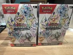 2 Box Lot - Pokemon TCG Prismatic Evolutions Booster Bundle (x2) 12 Packs! - Image 1