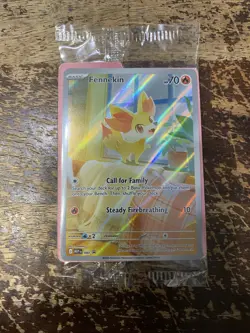 Pokemon Fennekin 080 - Black Star PROMO Sealed Chaos Rising ETB IN HAND RARE NEW - Image 1