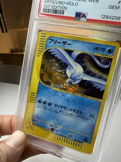 (SWIRL) Pokemon Articuno Web 1st Edition Japanese Holo Rare #045 PSA 10 Gem Mint - Image 4
