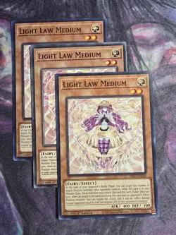 Yugioh! 3x Light Law Medium DIFO-EN026 Common 1st Ed NM - Image 1