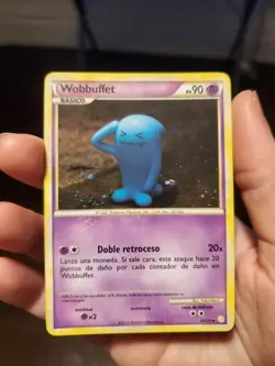 2010 Pokemon HeartGold & SoulSilver Wobbuffet Spanish #13 Holo Rare PACK FRESH - Image 1
