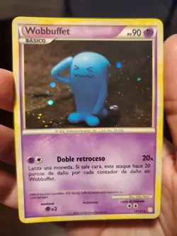 2010 Pokemon HeartGold & SoulSilver Wobbuffet Spanish #13 Holo Rare PACK FRESH - Image 2