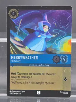 Disney Lorcana Merryweather - Feisty Fairy 139/204 Wilds Unknown Uncommon Foil - Image 1