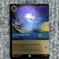 Disney Lorcana Wilds Unknown Merryweather 139/204 Uncommon Foil NM - Image 2