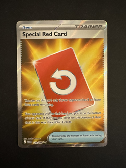 NM/PACK FRESH Special Red Card (113/086) Pokemon Chaos Rising Ultra Rare Holo - Image 1