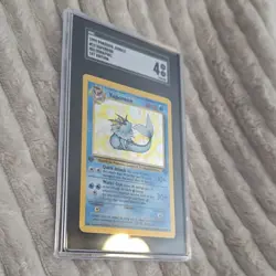 Pokemon Vaporeon Jungle 1st Edition Holographic SGC 4 1999 12/64 Rare Card - Image 2