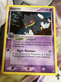 Pokemon Card - Banette Crystal Guardians 1/100 Holo MP/DMG - Image 1