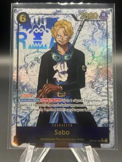 OP13-120 Sabo (Alt Art SEC) ONE PIECE Card TCG NM English - Image 1
