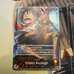 Silvers Rayleigh OP12-001 Alt Art L Legacy Of The Master One Piece Card Game ENG - Image 1