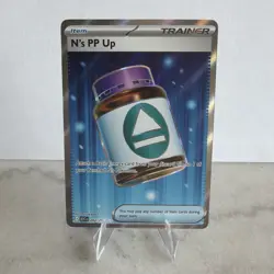 Pokemon N's PP Up Trainer Full Art Foil Rare Card 262/217 ASC - Image 1