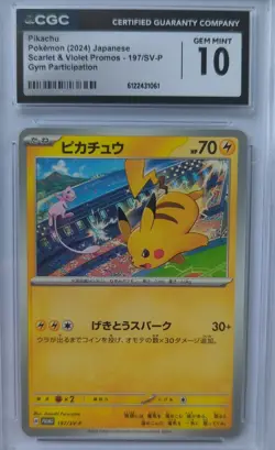 Pikachu - 197/SV-P 197/SV-P Sv-P Promotional Cards Regular (Japanese) CGC 10 - Image 1