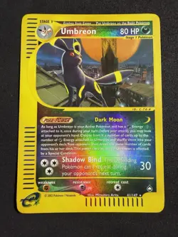 Pokemon Umbreon TCG Aquapolis Reverse Holo Card 41/147 NM💎 - Image 1