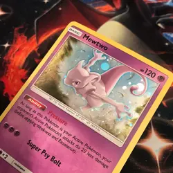 Mewtwo ~ SM77 ~ Holo Swirl ~ SUN & MOON PROMO ~ Moderate PLAY ~ Pokemon Card - Image 3