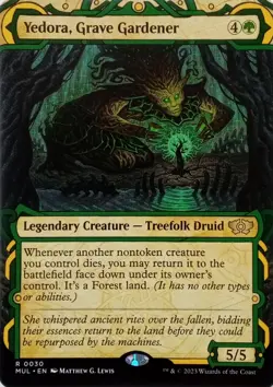 0030 YEDORA, GRAVE GARDENER SHOWCASE MARCH OF THE MACHINE MULTIVERSE MTG CARD - Image 1