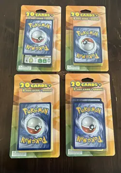 Pokemon 20 cards 1 Foil Card +Bonus! Lot Of 4 mystery pack from manufacturer. - Image 1