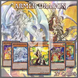 ARMED DRAGON DECK 27 | Blitz Flash Lightning LV10 White Thunder LV5 YuGiOh - Image 2