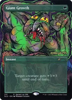 Giant Growth (Serial Numbered) Secret Lair Drop Regular Playtest Card - Image 1