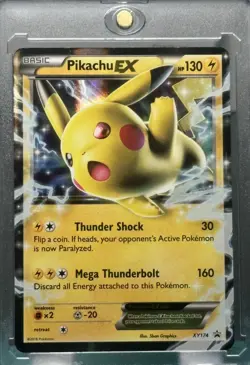 PIKACHU RARE GOLD RAINBOW FOIL RARE REFRACTOR SHOCK Holo TCG Card - POKEMON Mint - Image 3