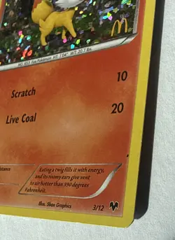 Pokemon TCG Fennekin McDonald's 2014 Promo Holo Basic Card 3/12 McDonalds Set - Image 2