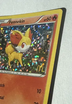 Pokemon TCG Fennekin McDonald's 2014 Promo Holo Basic Card 3/12 McDonalds Set - Image 4