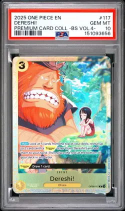 2025 One Piece Dereshi! Premium Card Collection Best Vol. 4 OP09-117 PSA 10 - Image 1