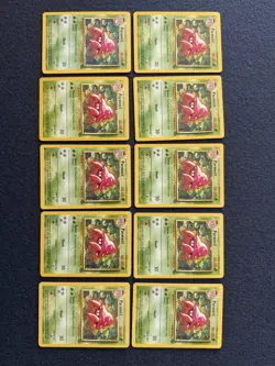 79-Card lot of Pokemon TCG Jungle Unlimited Grass Uncommons - Image 3