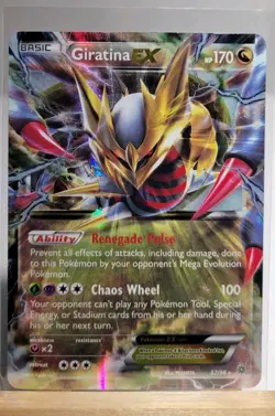 Giratina EX 57/98 XY Ancient Origins Ultra Rare TCG Card 2015 Edition - DMG - Image 1