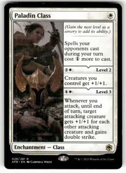 Paladin Class 29 Rare Adventures in the Forgotten Realms Magic: The Gathering NM - Image 1
