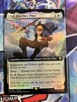 Cid, Freeflier Pilot (Extended Art) Commander: Final Fantasy Foil - Image 1