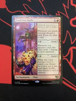 Cool but Rude Foil Teenage Mutant Ninja Turtles Rare 0089 Magic The Gathering NM - Image 1