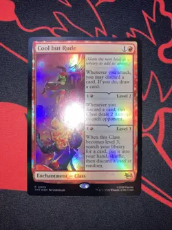 Cool but Rude Foil Teenage Mutant Ninja Turtles Rare 0089 Magic The Gathering NM - Image 2