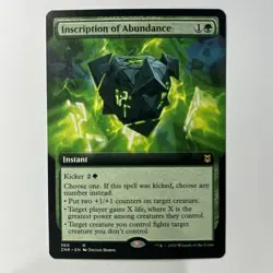 Inscription of Abundance (Extended Art) Zendikar Rising NM MTG - Image 1